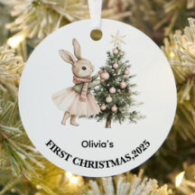 Personalized Baby’s First Christmas Ornament 2025