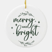 Personalized Baby’s First Christmas, White Keramisch Ornament (Achterkant)