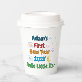 Personalized Baby’s First New Year – Cute Design Papieren Bekers