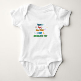 Personalized Baby’s First New Year – Cute Design Romper