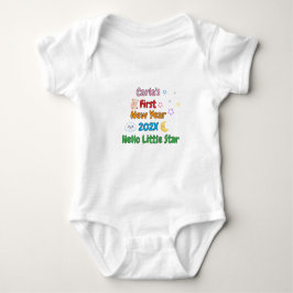 Personalized Baby’s First New Year – Cute Design Romper