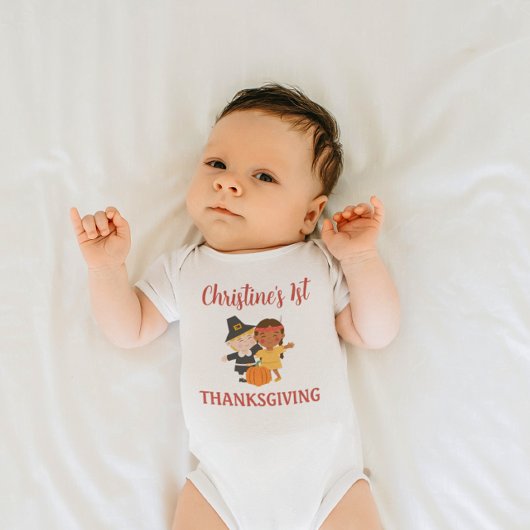 Personalized Baby’s First Thanksgiving Bodysuit