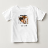 Personalized Baby Shirt Custom Photo & Text Gift (Voorkant)