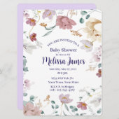 Personalized Baby Shower Invitation (Devant / Derrière)