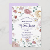 Personalized Baby Shower Invitation (Devant / Derrière)