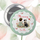 Personalized Baby Shower | Mom To Be Ronde Button 5,7 Cm