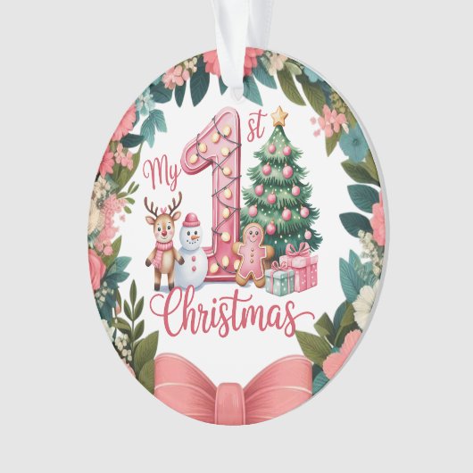 Personalized Baby's First Holiday Keepsake (devant)