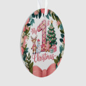 Personalized Baby's First Holiday Keepsake Ornament (voorkant)