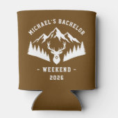 Personalized Bachelor Weekend Mountain Blikjeskoeler (Achterkant)