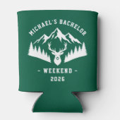 Personalized Bachelor Weekend Mountain Blikjeskoeler (Achterkant)