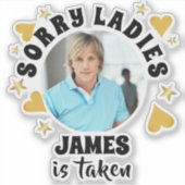 Personalized Bachelorette Party Favor Custom Photo Sticker (Voorkant)