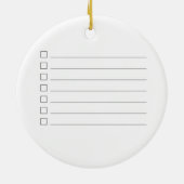 Personalized back note Oh Dear Reindeer Coworkers Keramisch Ornament (Achterkant)