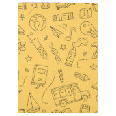 Personalized Back to School Backpack & Doodles Klembord (Achterkant)