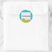 Personalized Back to School Bus Name Stickers (Sac)
