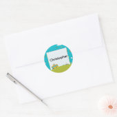 Personalized Back to School Bus Name Stickers (Enveloppe)