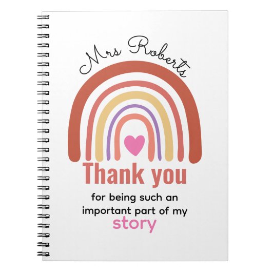 Personalized Back To School  for Teachers Students Notitieboek (Voorkant)