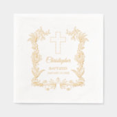 Personalized Baptism Floral Cross (Recto)