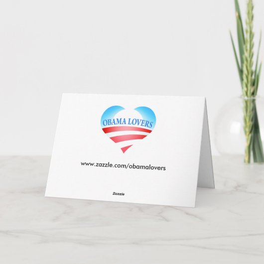 Personalized Barack Obama Birthday Card - 2 Kaart (Achterkant)