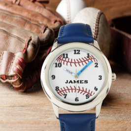 Personalized Baseball Boys or Girls Horloge