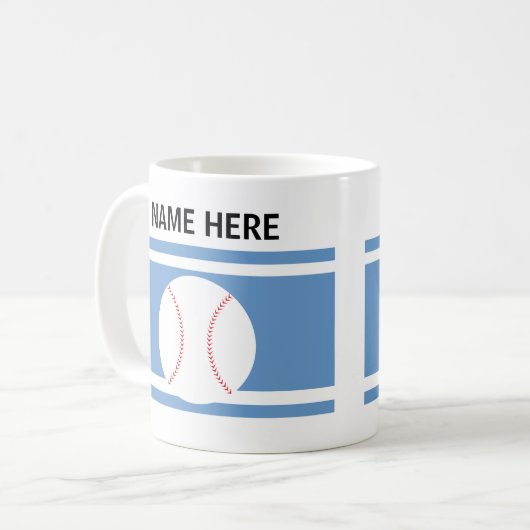 Personalized Baseball Mug (Devant gauche)