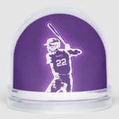 Personalized Baseball Player neon glow effect (Avant)