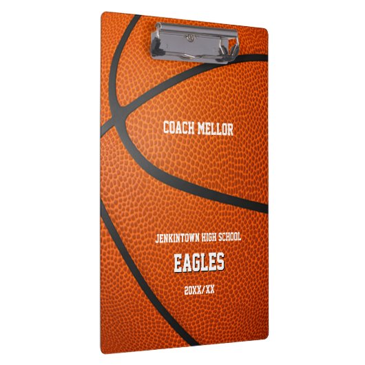 personalized basketball coach klembord (Rechts)