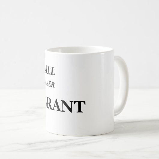 Personalized Basketball Coffee Mugs (Devant droit)