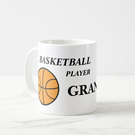 Personalized Basketball Coffee Mugs (Devant gauche)
