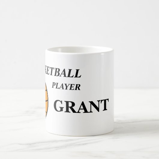 Personalized Basketball Coffee Mugs (Centre)