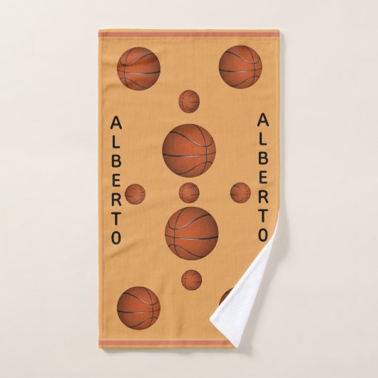 Personalized BASKETBALL  Handdoek (Handdoek)