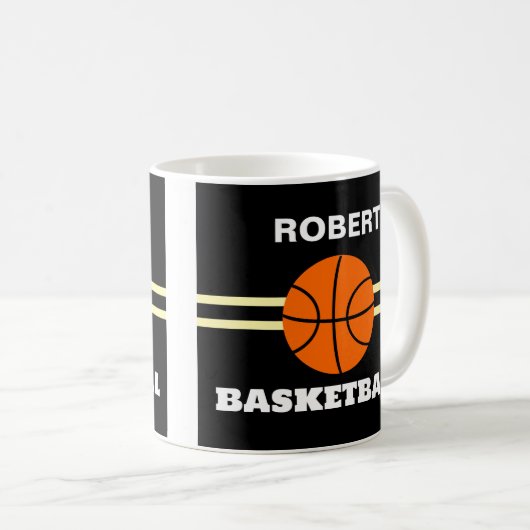 Personalized Basketball Mug (Devant droit)