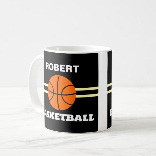 Personalized Basketball Mug (Devant gauche)