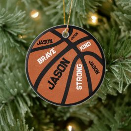 Personalized Basketball Ornament Add Your Name