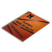 PERSONALIZED Basketball School Supplies Team Gifte Notitieboek (Linkerzijde)