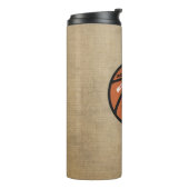 Personalized Basketball Thermal Tumbler Thermosbeker (Gedraaid links)