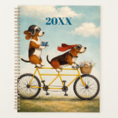 Personalized Basset Hound Tandem Planner (Devant)