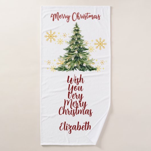 Personalized Bath Towel (Serviette de bain)