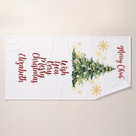 Personalized Bath Towel (Serviette de bain)