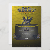 Personalized Batman Birthday Invitation  (Devant)