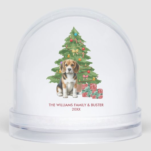 Personalized Beagle Dog Christmas (Avant)