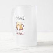 Personalized Beer Lovers Retirement  Matglas Bierpul (Voorkant links)