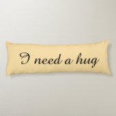 Personalized beige body pillows lichaamskussen (Achterkant)