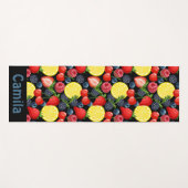 Personalized Berries & Citrus Pattern  Yogamat (Voorkant (horizontaal))