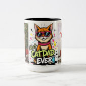 Personalized Best Cat Dad Ever - fathers day mugs (Centre)