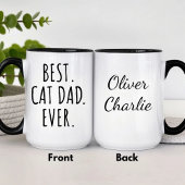 Personalized Best Cat Dad Ever Mok