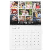 Personalized Best Dad Photo Collage Father Kalender (Jan 2027)