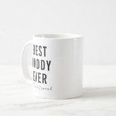 Personalized Best Daddy Ever | Custom Father’s Day Koffiemok (Voorkant links)