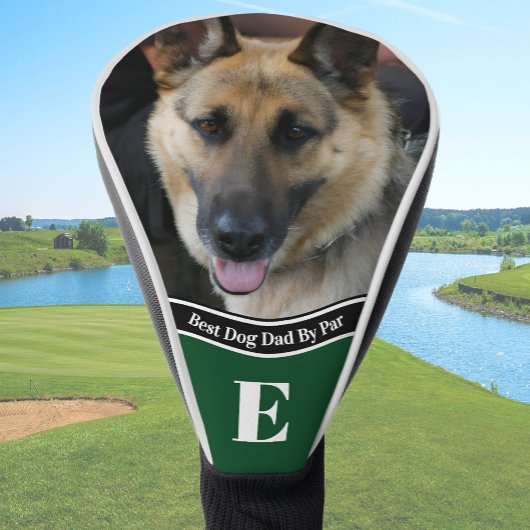 Personalized Best Dog Dad photo German Shepherd Golfheadcover