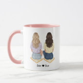 Personalized Best Friend Mug for Women | Funny Fri (Gauche)