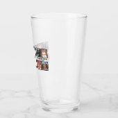 Personalized Best friends forever 4 foto collage Glas (Links)